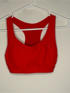 Xersion Small Sports Bra Red Pink Padded Racerback Gym Sporty
